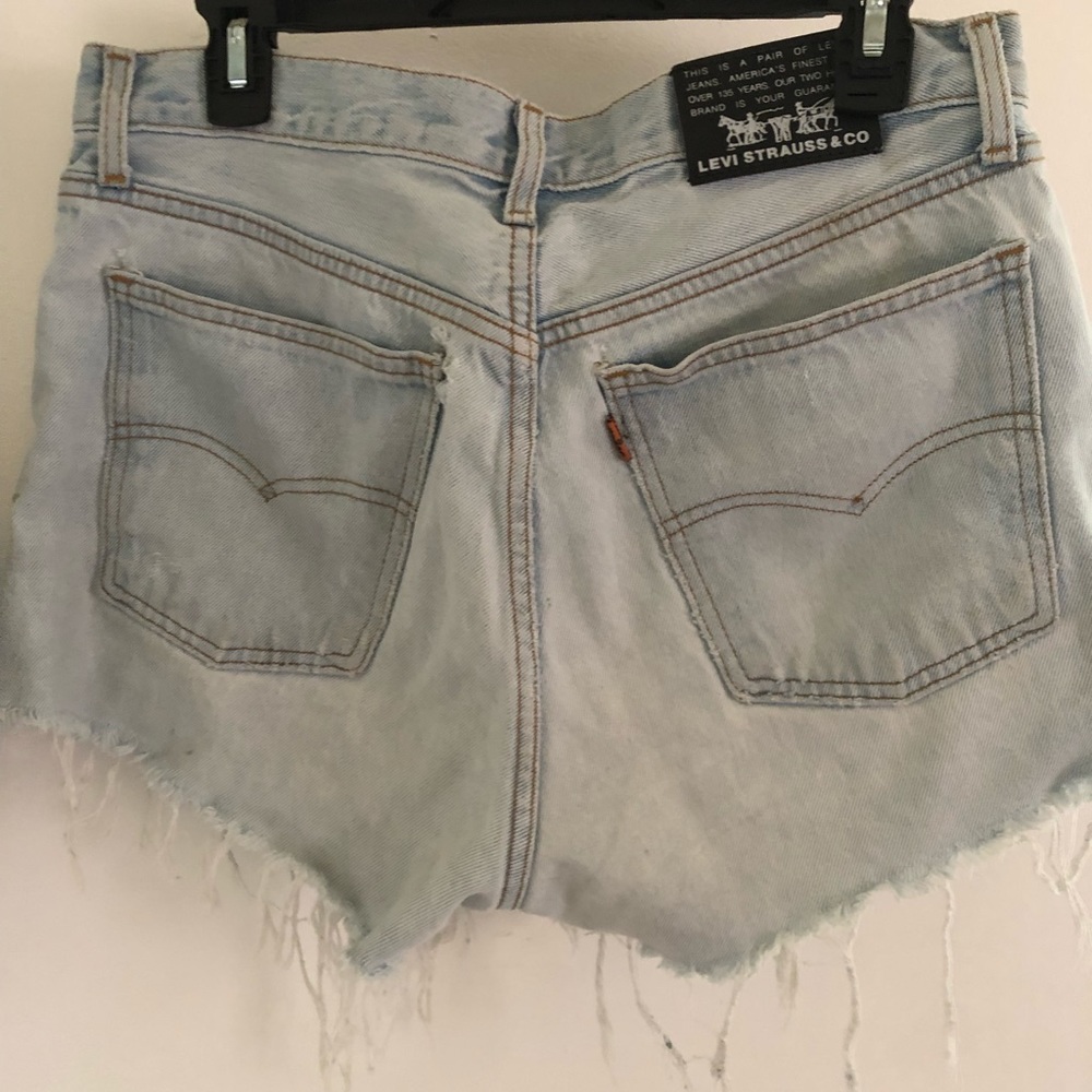 Levi’s cut off shorts. 34” waist 26” thigh